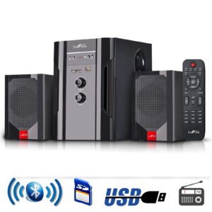 beFree Sound 2.1 Channel Surround Sound Bluetooth Speaker System
