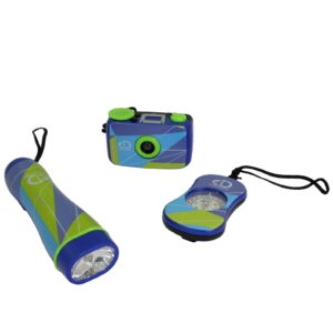 Discovery Kids 3-Piece Adventure Kit with Compass, Flashlight, and Binocular