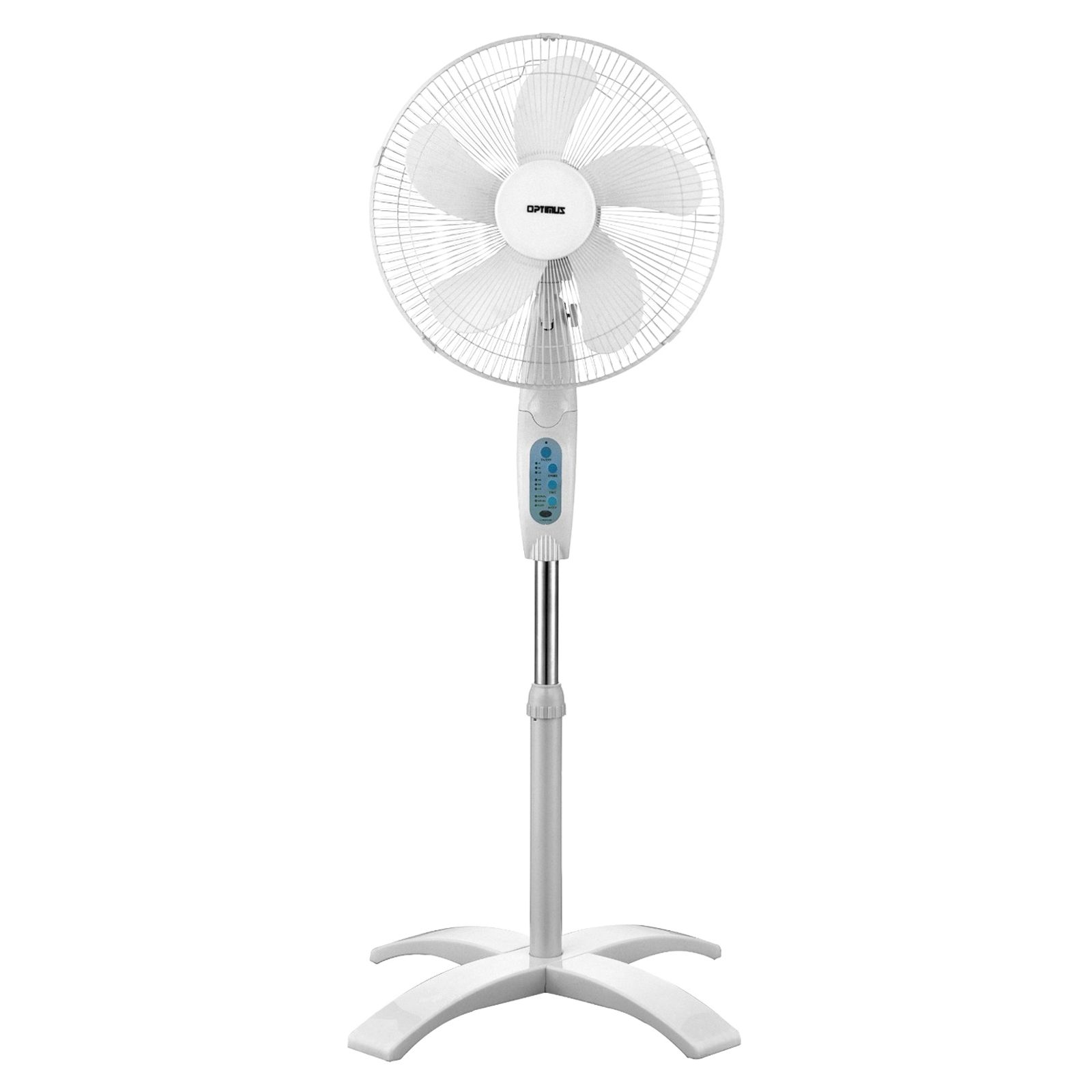 Optimus16 in. Wave Oscillating 3-Speed Stand Fan with Remote Control