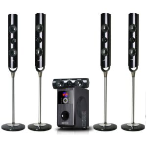 beFree Sound 5.1 Channel Surround Sound Bluetooth Speaker System-OPEN BOX