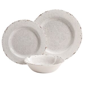 Studio California Melamine Mauna 12 Piece Dinnerware Set