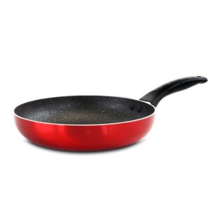 Oster Merrion 9.5 Inch Aluminum Frying Pan in Red with Bakelite Handle