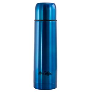 Mr. Coffee Javelin 15.5 Ounce Stainless Steel Double Wall Thermal Travel Bottle in Blue