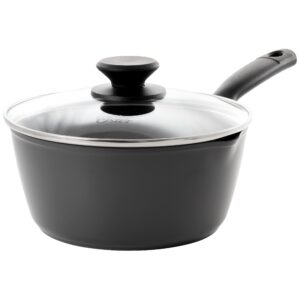 Oster Kingsway 2.6 Quart Aluminum Nonstick Saucepan in Black