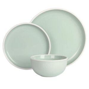 Wanda June Home By Miranda Lambert 12 Piece Stoneware Dinnerware Set in Aqua