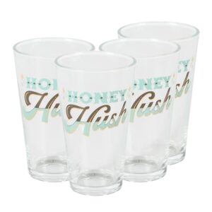 Wanda June Home By Miranda Lambert 4 Piece 16 Ounce Glass Honey Hush Tumbler Set