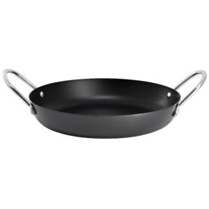 Oster Smithfire 11 Inch Nonstick Carbon Steel Paella Pan in Dark Gray