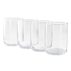 Gibson Home Emory 4 Piece 15 Ounce Double Old Fashioned Clear Glass Set