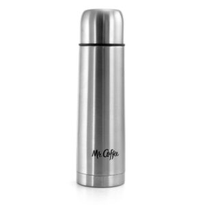 Mr. Coffee Javelin 16 Ounce Stainless Steel Travel Thermal Bottle in Silver