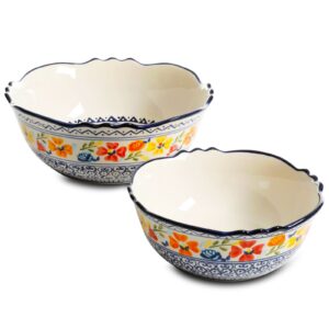 Gibson Home Luxembourg 2 Piece Stoneware Bowl Set