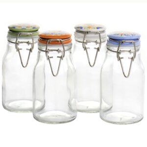 Laurie Gates California Designs Tierra 4 Piece Mini Glass Jar Canister Set