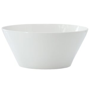Gibson Home Great Essentials 9.4 Inch Round Fine Ceramic Meal Bowl in White