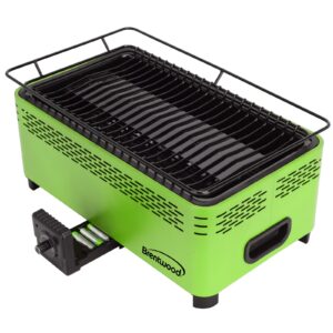 Brentwood BBF-31G Non-Stick Smokeless Portable BBQ, Green
