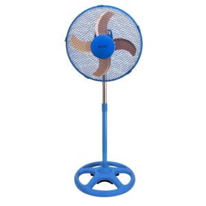 Brentwood 3 Speed 12in Oscillating Stand Fan in Blue