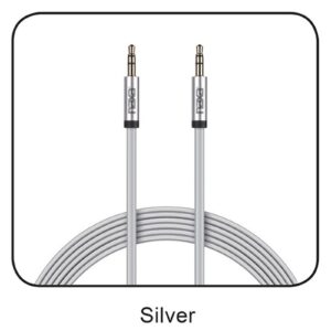 6 Ft. Tangle-Free Auxiliary Cable-SILVER